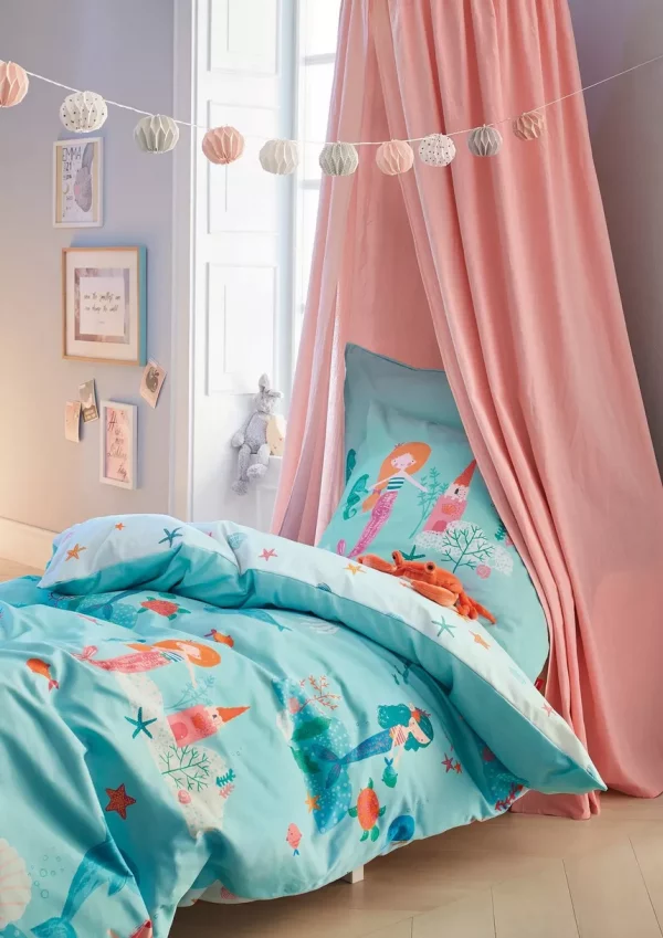 Bettwäsche aus Mako-Satin "Mermaid"