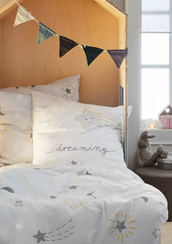 Baby-Bettwäsche aus Mako-Satin "Dreams"