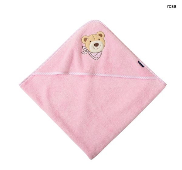 Morgenstern Kapuzenhandtuch Rosa – Bild 3