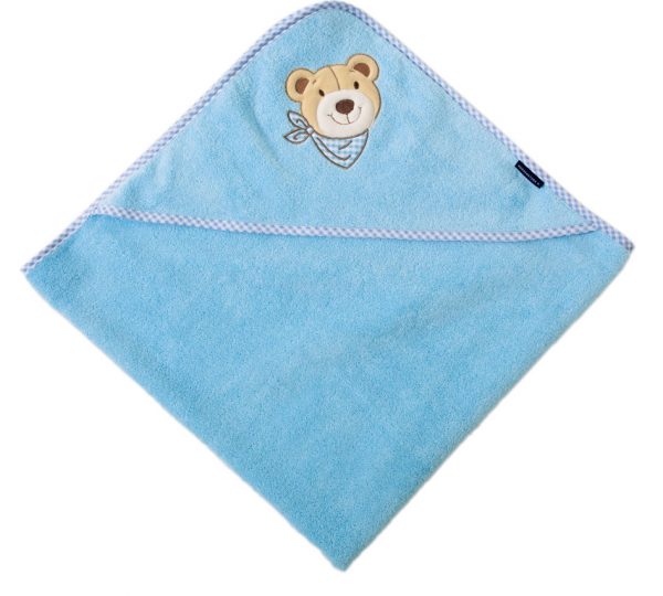 Morgenstern Kapuzenhandtuch Blau