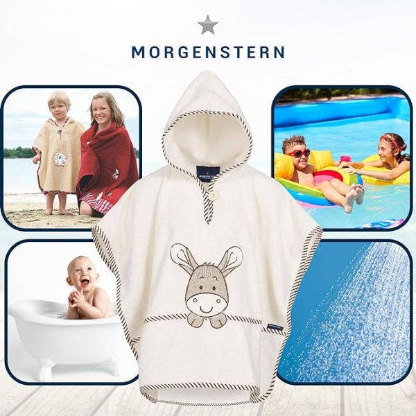 Morgenstern Badeponcho für Kinder Natur – Bild 5