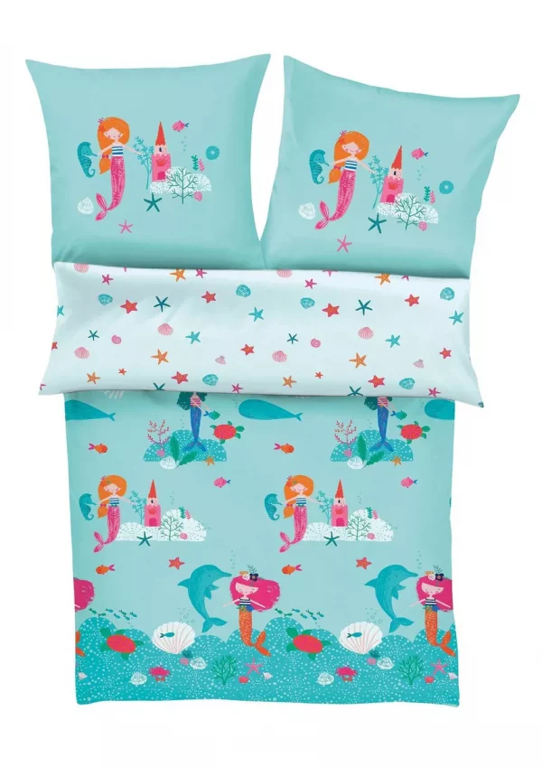 Bettwäsche aus Mako-Satin "Mermaid" – Bild 2