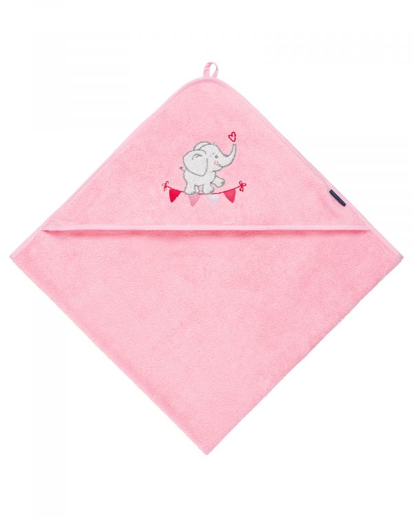 Morgenstern Kapuzenhandtuch Rosa – Bild 5