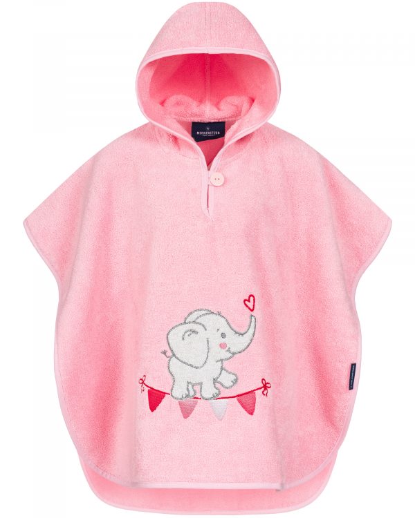 Morgenstern Badeponcho für Kinder Rosa – Bild 3