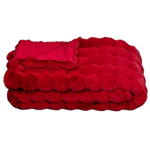 Star Home Webpelzdecke Cosy – Rot